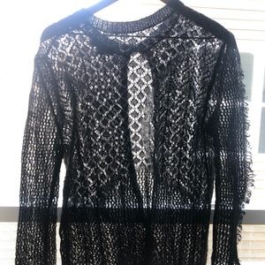 Diesel sheer distressed sweater